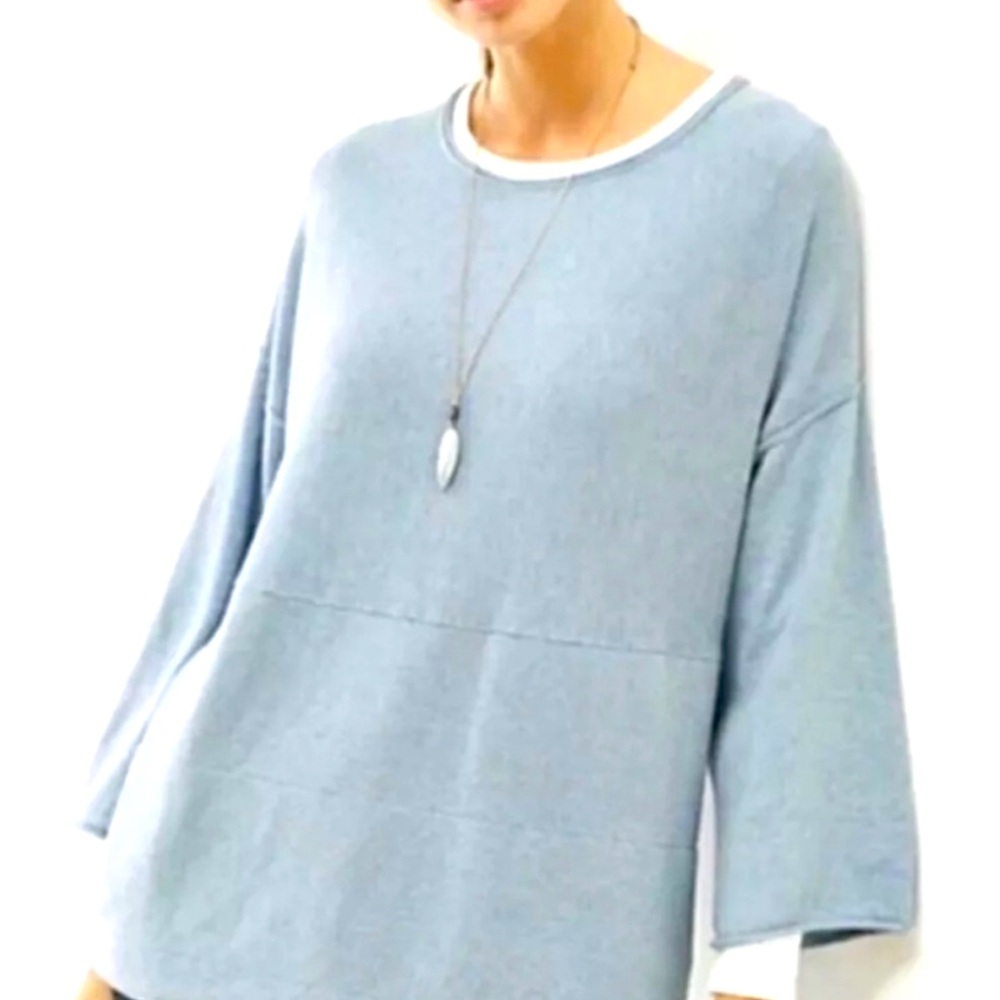 J.Jill kimono sweater in light blue. Size XS